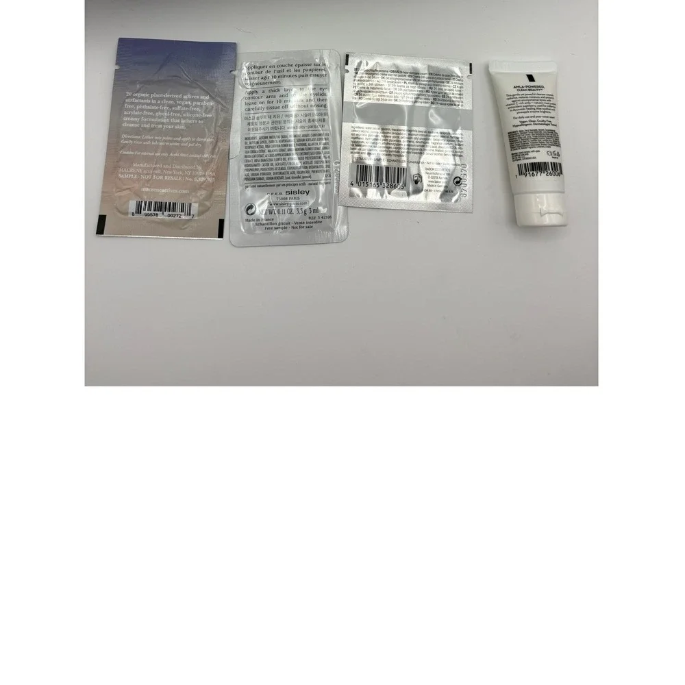 7pc Luxury Skincare Grooming Sample Lot Natura Bisse‎ Sisley Macrene Snow Babor